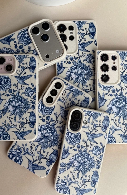 قاب آیفون  Blue Blossom