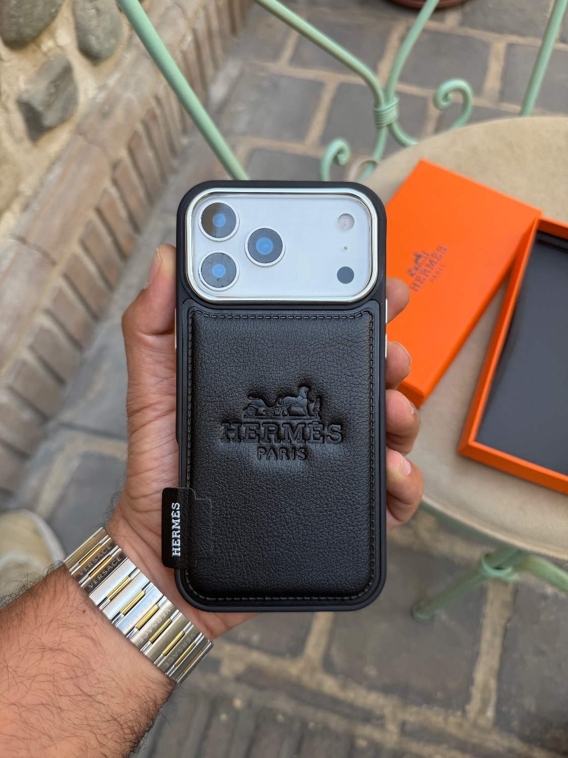 قاب آیفون هرمسhermes leather