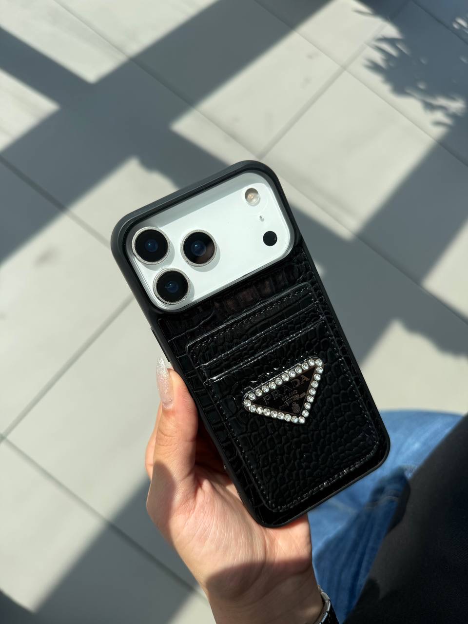 Prada leather wallet قاب آیفون