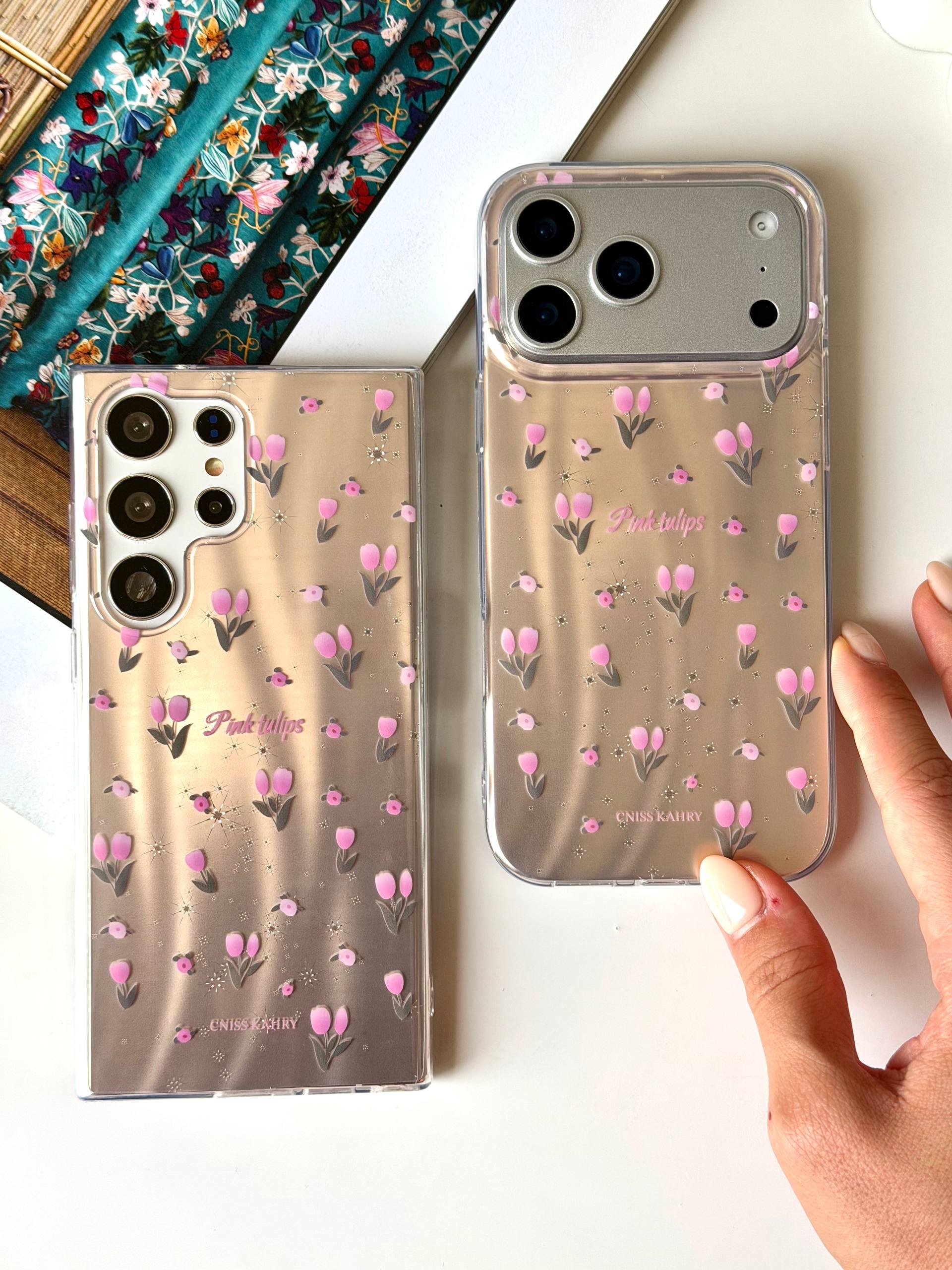 قاب pink tulips شیائومی