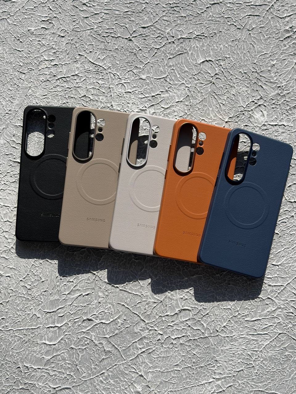 قاب چرمی اورجینال سامسونگ با مگ سیف Leather Case Magsafe Samsung