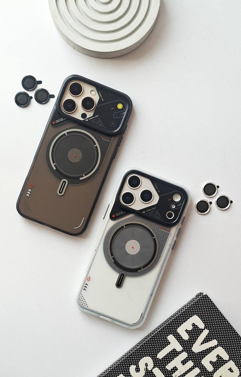 قاب luxury mechanical lenz دارای گلس لنز ضد ضربه آیفون