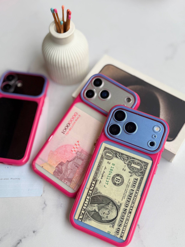 قاب آیفون pink frame